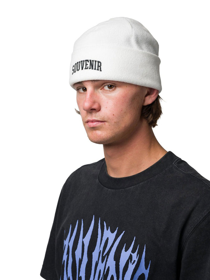 Souvenir Fleece Beanie | WHITE