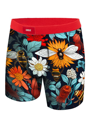 Undz Flowers And Bees Boxer