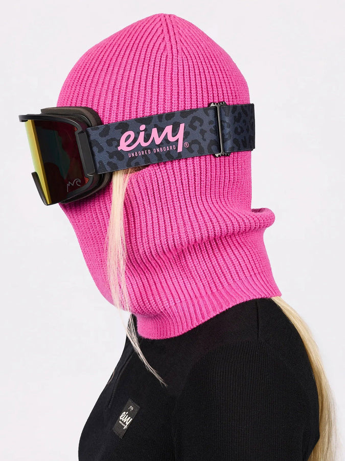 Eivy Foldable Knit True Pink Balaclava Beanie | TRUE PINK