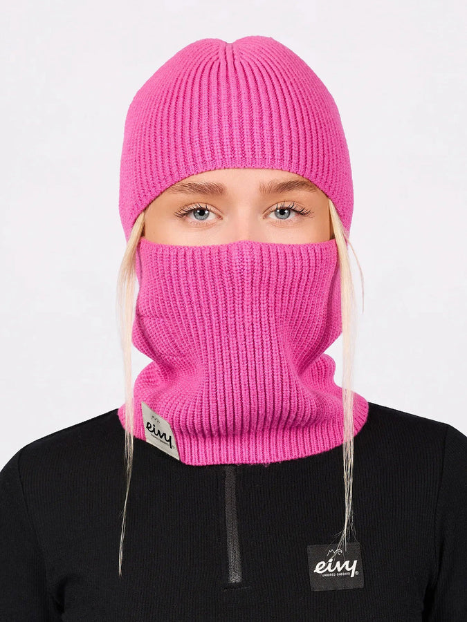 Eivy Foldable Knit True Pink Balaclava Beanie | TRUE PINK