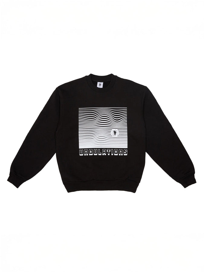 Forden Golf Undulations Black Crewneck Sweatshirt Holiday 2025 | BLACK