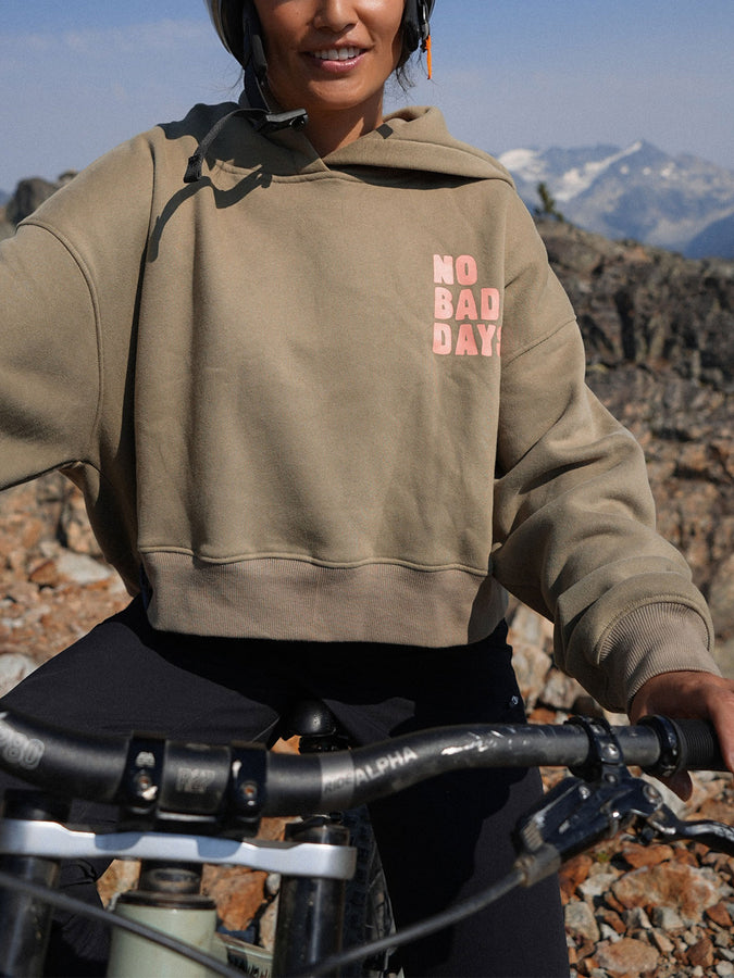 Notice The Reckless Full Send Cropped MTB Hoodie Spring 2026 | KHAKI