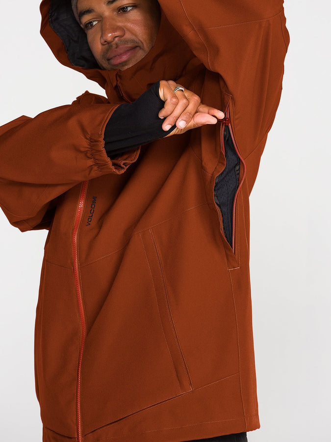 Volcom Brighton 2027 – Shell Jacket | BURNT ORANGE (BOG)