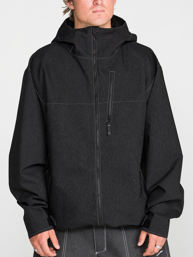 Volcom Top Stitch 2027 – Shell Jacket | BLACK DENIM (BD0)