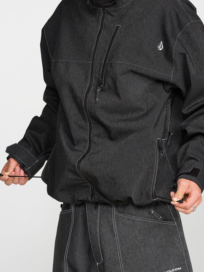 Volcom Top Stitch 2027 – Shell Jacket | BLACK DENIM (BD0)