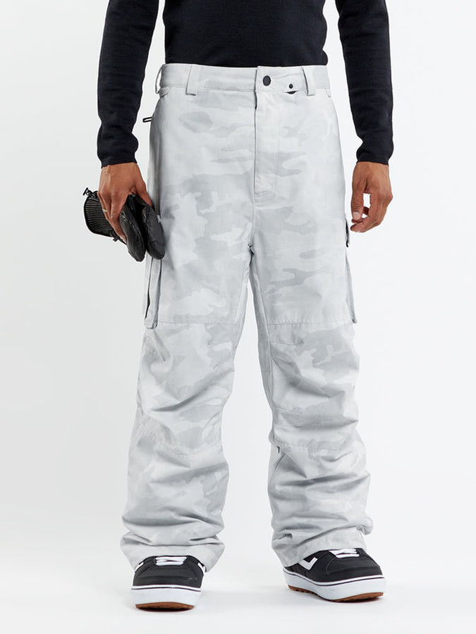Volcom NWRK Baggy White Camo Snowboard Pants 2024 | WHITE CAMO (WHC)