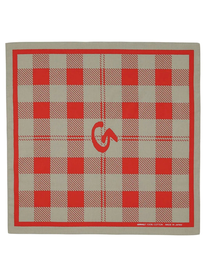 Gramicci Plaid Bandana Fall 2026 | CRIMSON