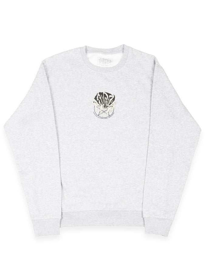Frosted Skateboards Starcult Crewneck Sweatshirt Fall 2025 | ASH GREY