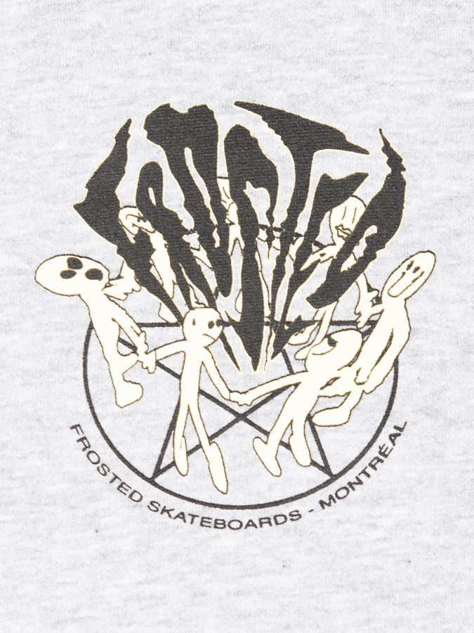Frosted Skateboards Starcult Crewneck Sweatshirt Fall 2025 | ASH GREY