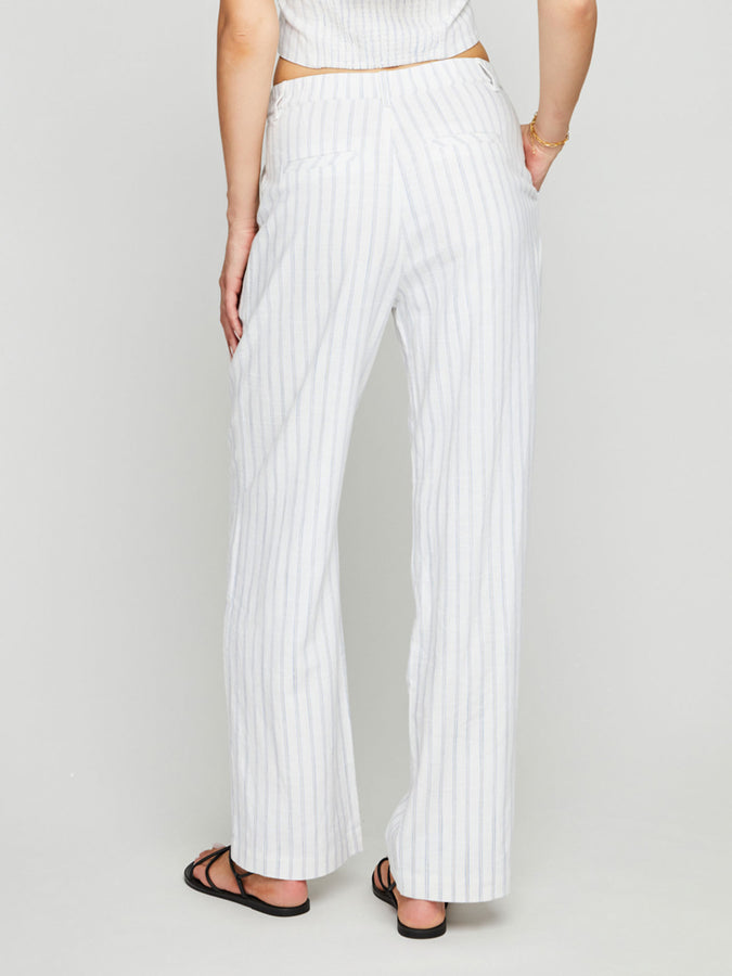 Gentle Fawn Elliot Women White Stripe Pants Spring 2024 | WHITE STRIPE