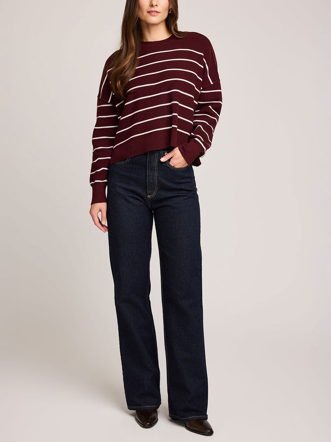 Gentle Fawn Echo Sweater Fall 2025 | MERLOT STRIPE