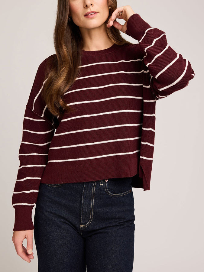Gentle Fawn Echo Sweater Fall 2025 | MERLOT STRIPE