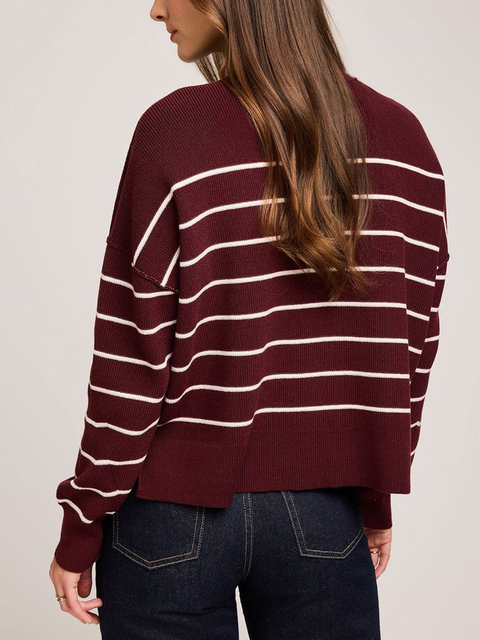 Gentle Fawn Echo Sweater Fall 2025 | MERLOT STRIPE