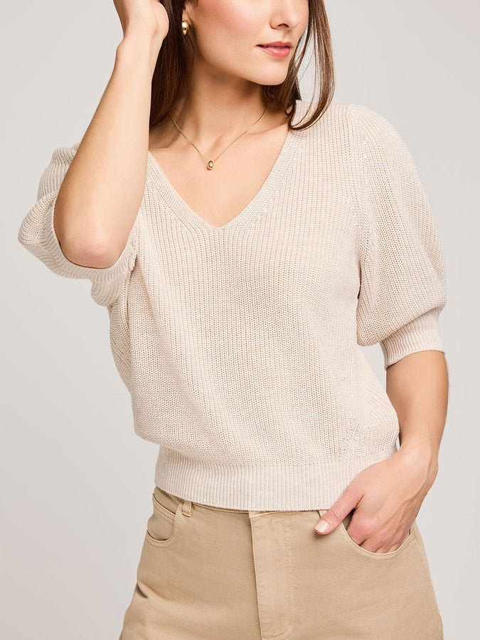 Gentle Fawn Phoebe Sweater Fall 2025 | HEATHER OATMEAL
