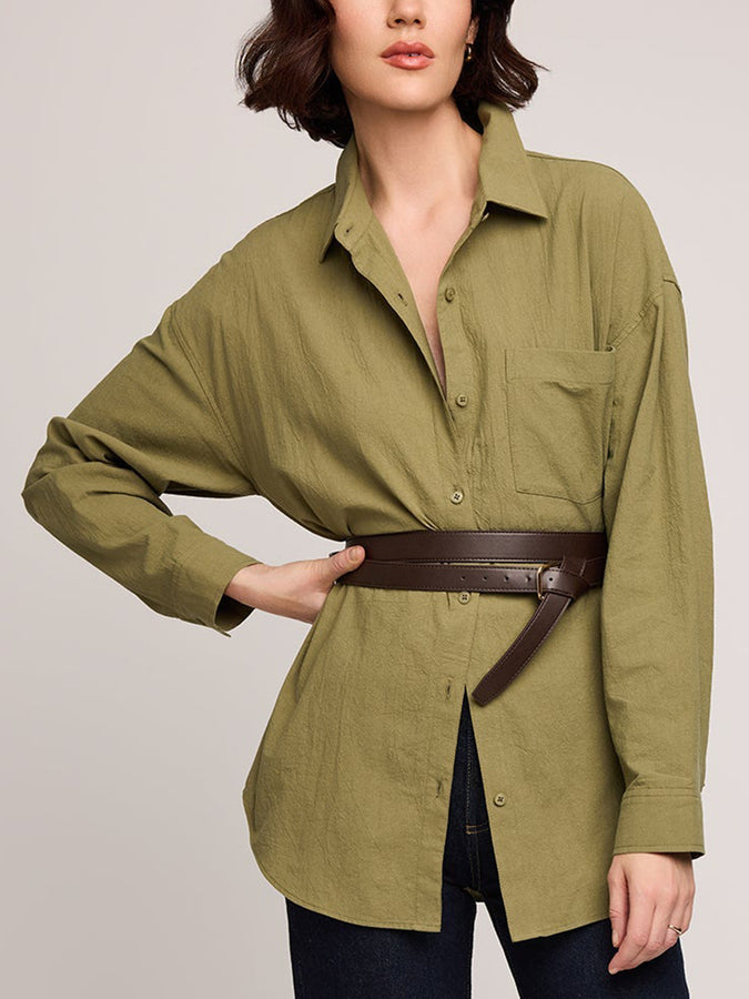 Gentle Fawn Callahan Long Sleeves Buttondown Shirt Fall 2025 | VINE