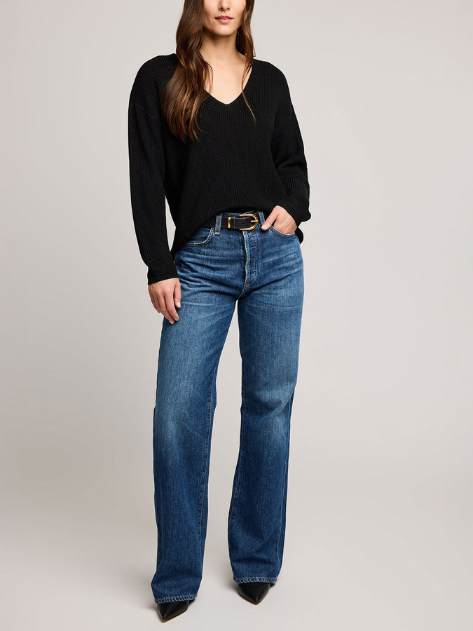 Gentle Fawn Tucker Sweater Fall 2025 | BLACK