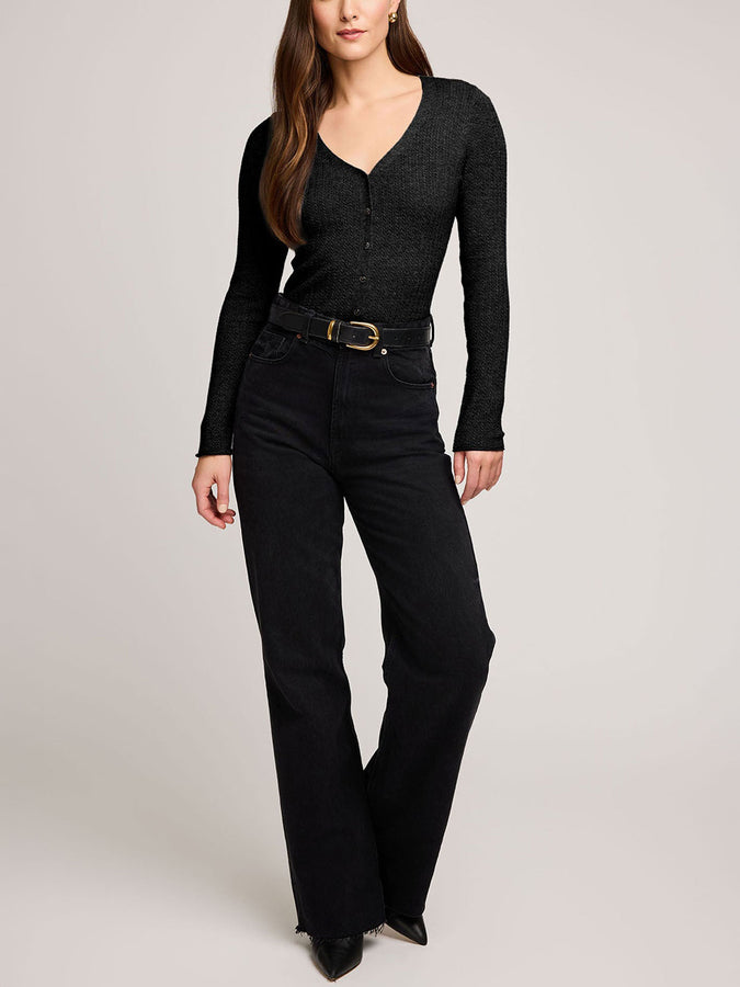 Gentle Fawn Mia Long Sleeve Top Holiday 2025 | BLACK