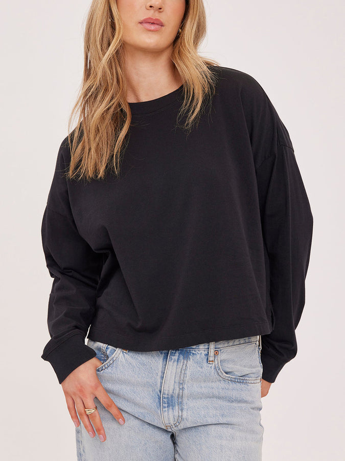 Gentle Fawn Christy Long Sleeve T-Shirt Spring 2026 | BLACK