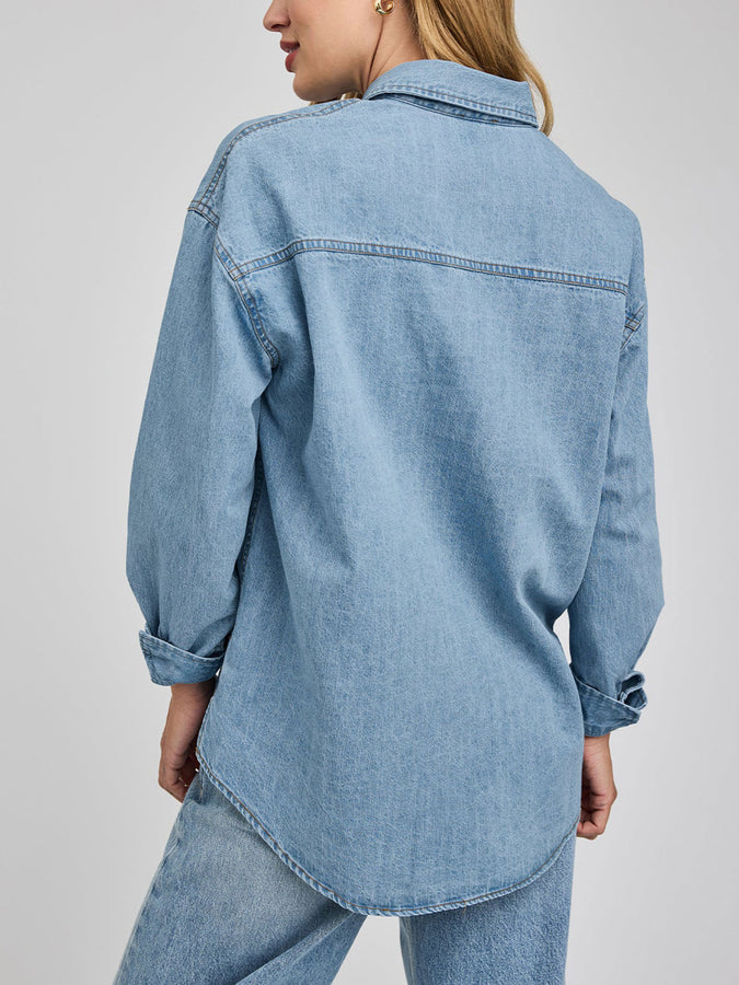 Gentle Fawn Whitney Long Sleeve Buttondown Shirt Spring 2026 | LIGHT WASH