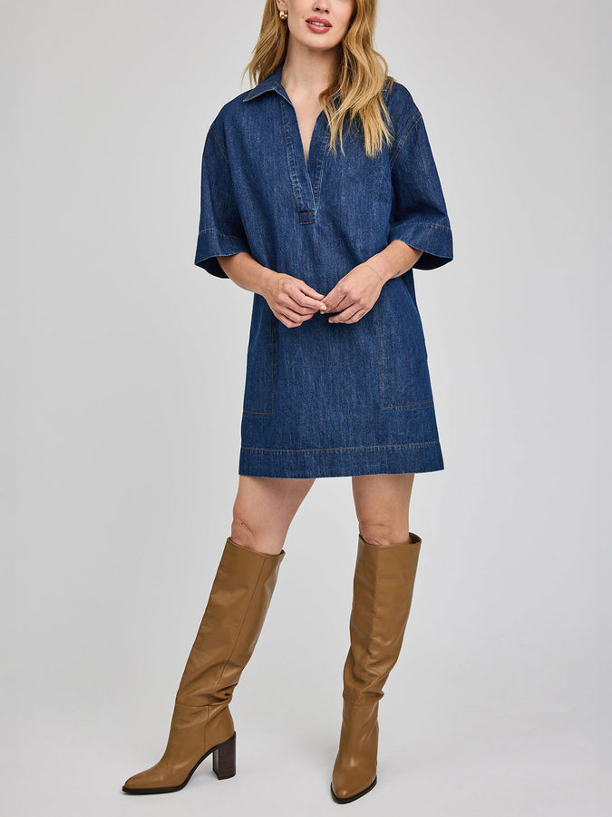 Gentle Fawn Evelina Dress Spring 2026 | DARK WASH