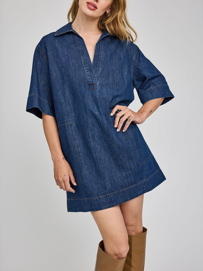 Gentle Fawn Evelina Dress Spring 2026 | DARK WASH