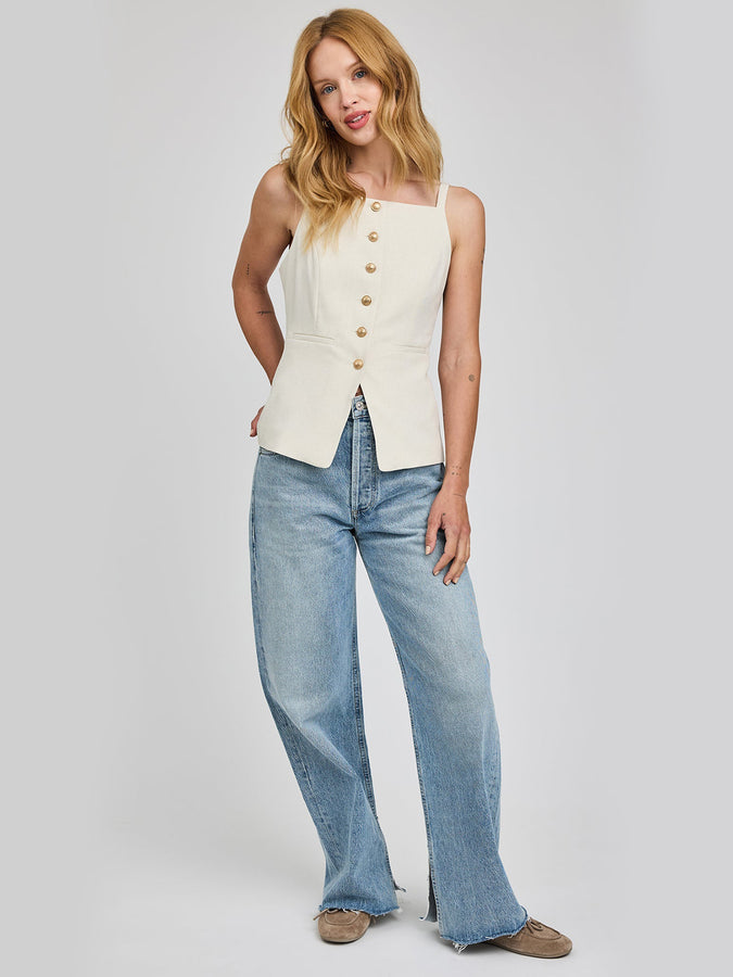 Gentle Fawn Harper Tank Top Spring 2026 | HEATHER CREAM