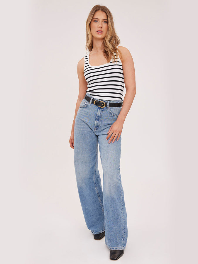 Gentle Fawn Sierra Tank Top Spring 2026 | BLACK STRIPE