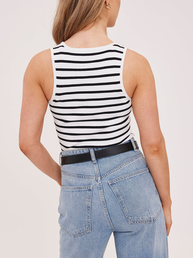 Gentle Fawn Sierra Tank Top Spring 2026 | BLACK STRIPE