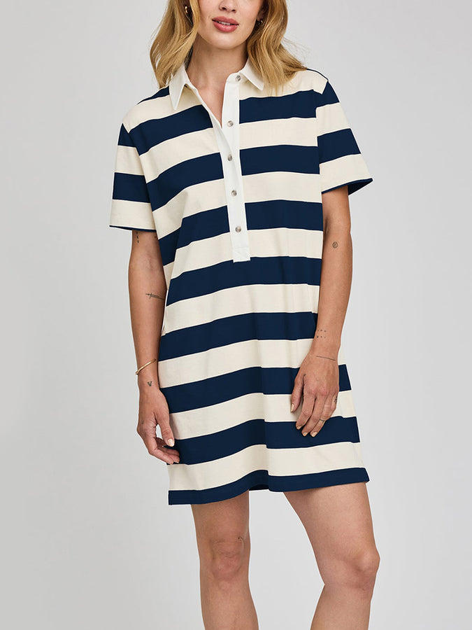 Gentle Fawn Colbie Dress Spring 2026 | NAVY STRIPE