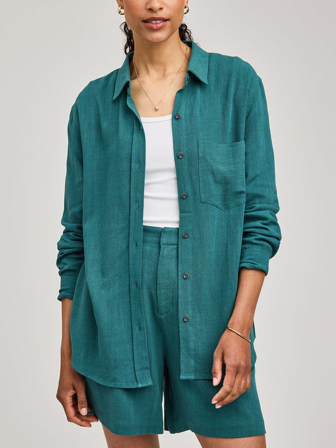 Gentle Fawn Portia Long Sleeve Buttondown Shirt Spring 2026 | LAGOON