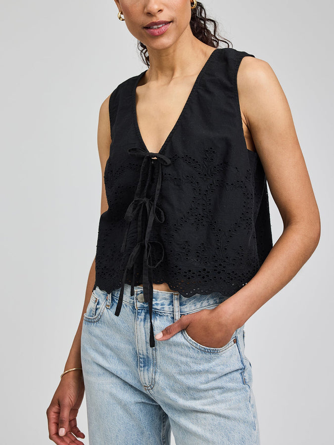 Gentle Fawn Rhea Sleeveless Top Spring 2026 | BLACK