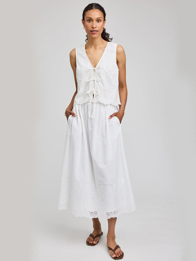 Gentle Fawn Elodie Skirt Spring 2026 | WHITE