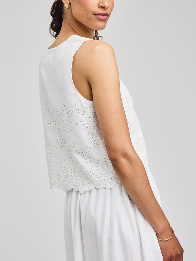 Gentle Fawn Rhea Sleeveless Top Spring 2026 | WHITE