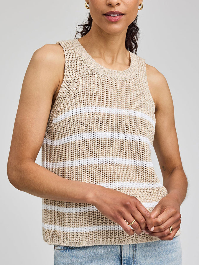 Gentle Fawn Andrea Tank Top Spring 2026 | WHITE STRIPE