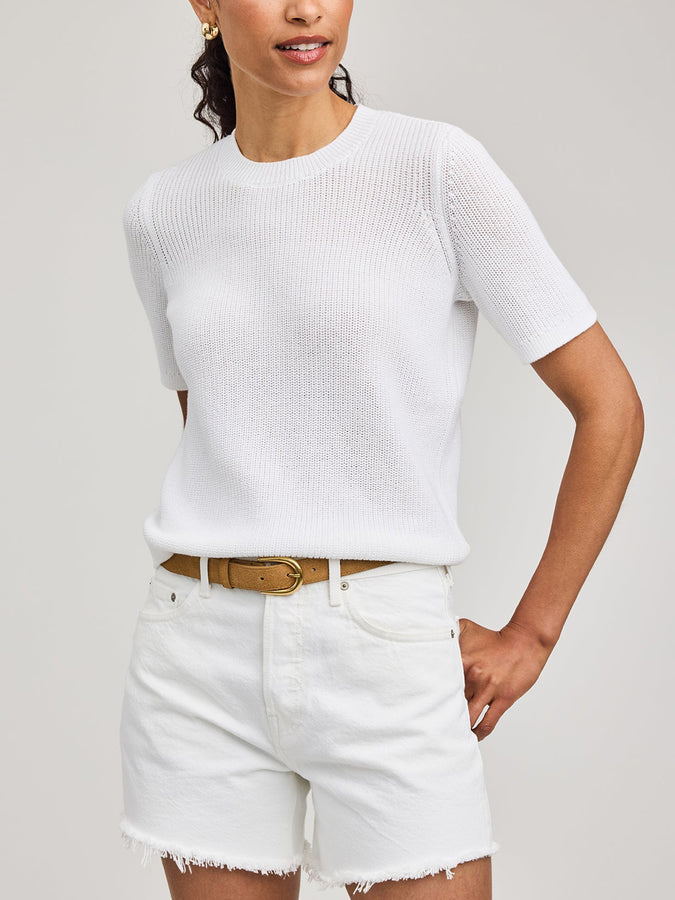 Gentle Fawn Faye Knit Top Spring 2026 | WHITE