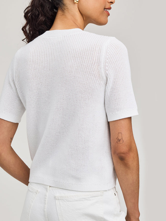Gentle Fawn Faye Knit Top Spring 2026 | WHITE