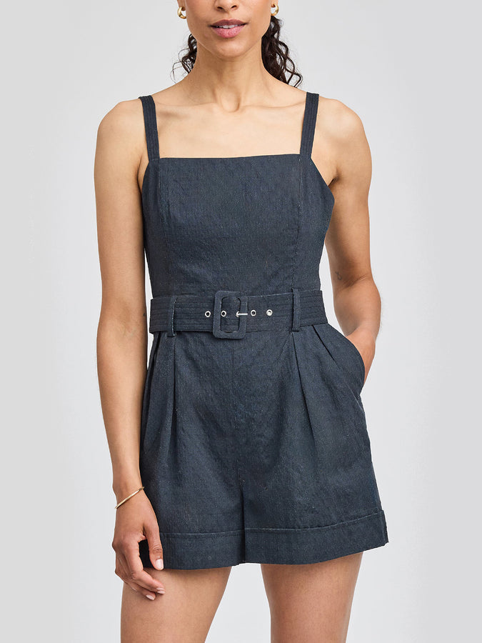 Gentle Fawn Marta Romper Spring 2026 | BLACK