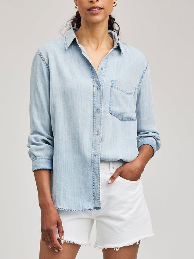 Gentle Fawn Ozzy Long Sleeve Buttondown Shirt Spring 2026 | LIGHT BLUE