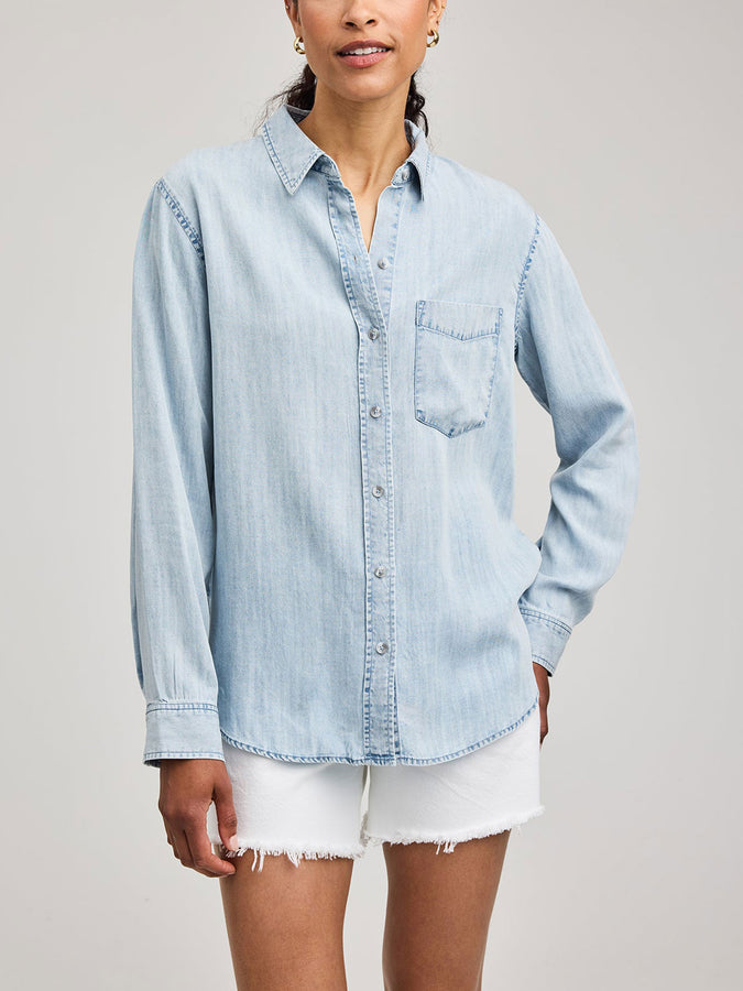 Gentle Fawn Ozzy Long Sleeve Buttondown Shirt Spring 2026 | LIGHT BLUE