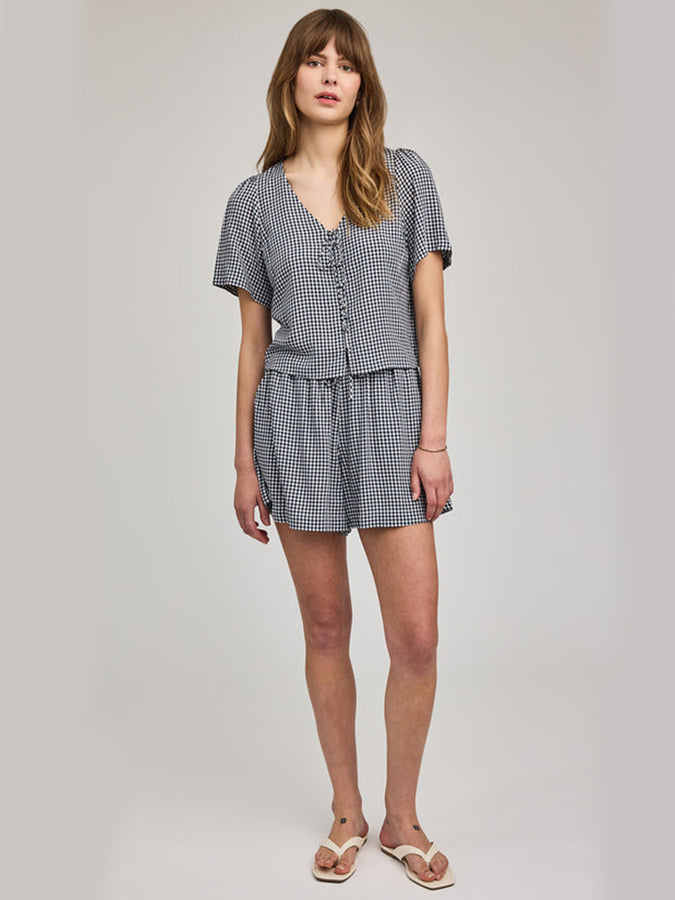 Gentle Fawn Quinn Shorts Summer 2026 | NAVY GINGHAM