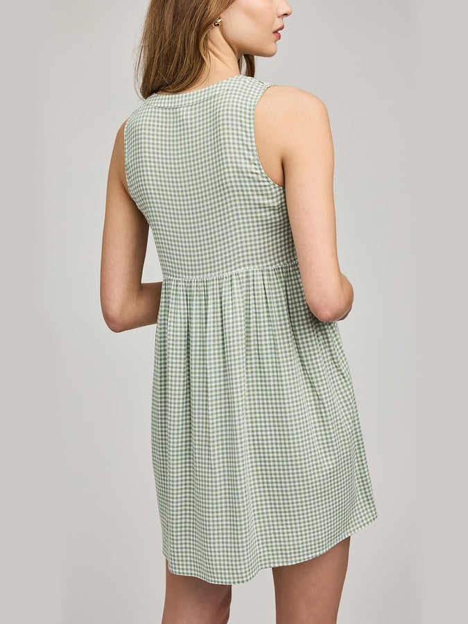 Gentle Fawn Zoey Dress Summer 2026 | PISTACHIO GINGHAM