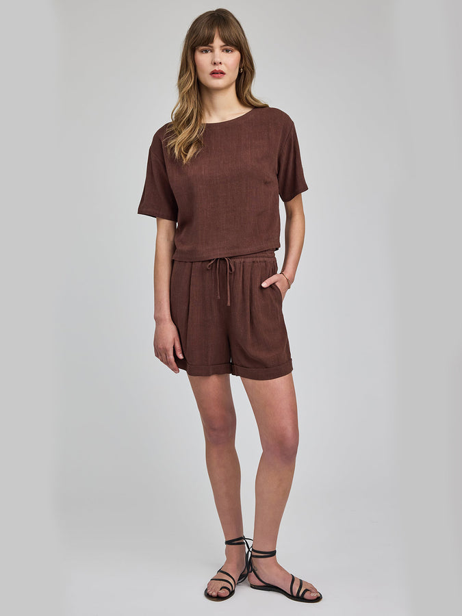 Gentle Fawn Juno Shorts Summer 2026 | ESPRESSO