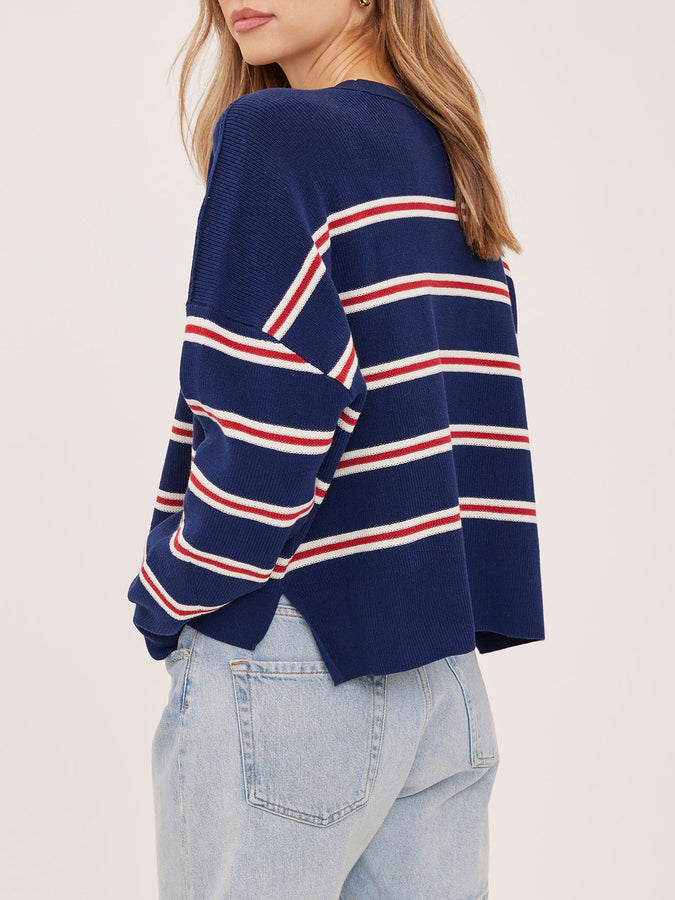 Gentle Fawn Echo Stripe Sweater Fall 2026 |NAVY