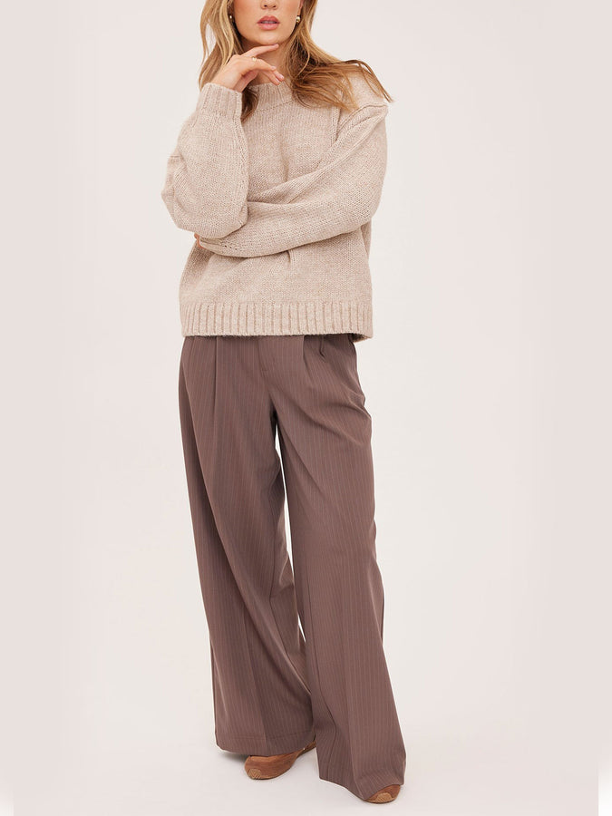 Gentle Fawn Collins Pants Holiday 2026 | CAFE PINSTRIPE