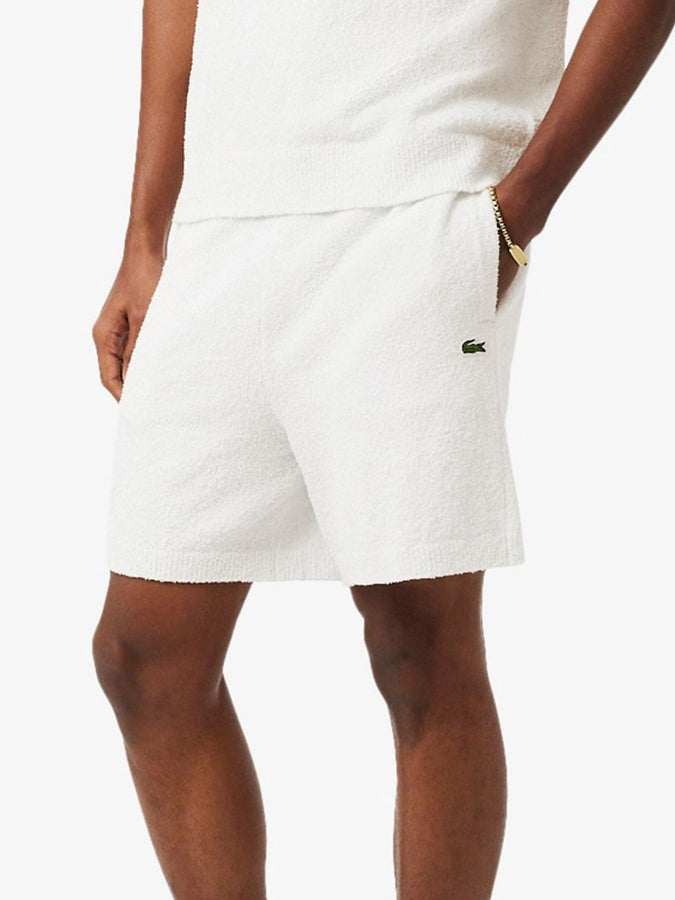 Lacoste Boucle Knit Shorts Spring 2026 | WHITE (70V)