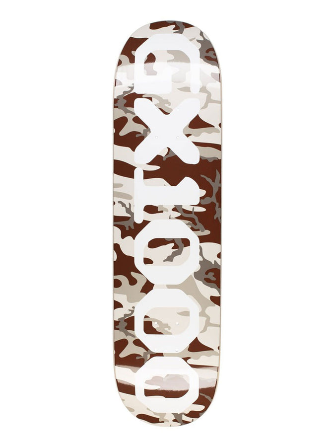 GX1000 OG Logo Camo White 8.375'' Skateboard Deck | WHITE