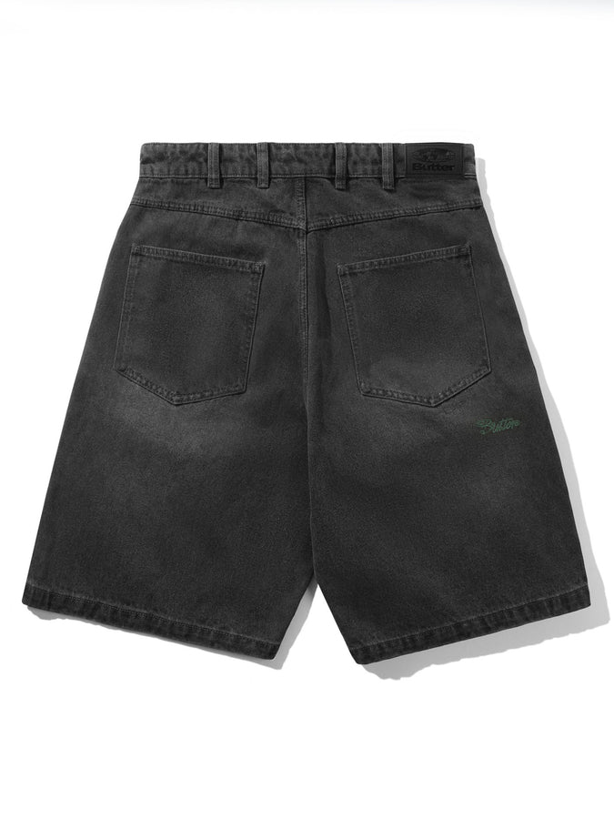 Butter Goods Garage Denim Shorts Spring 2026 | FADED BLACK