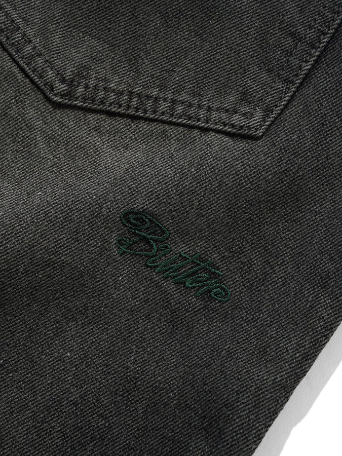 Butter Goods Garage Denim Shorts Spring 2026 | FADED BLACK