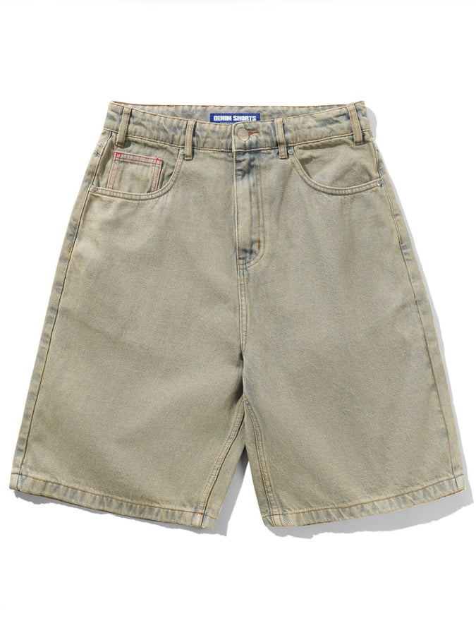 Butter Goods Garage Denim Shorts Spring 2026 | SUNFADE BLUE