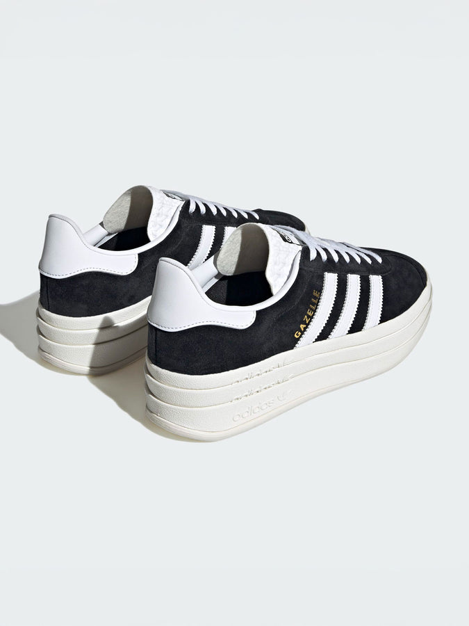 Adidas Gazelle Bold Core Black/White/Core White Shoes Fall 2025 | CORE BLACK/WHITE/CORE WHITE